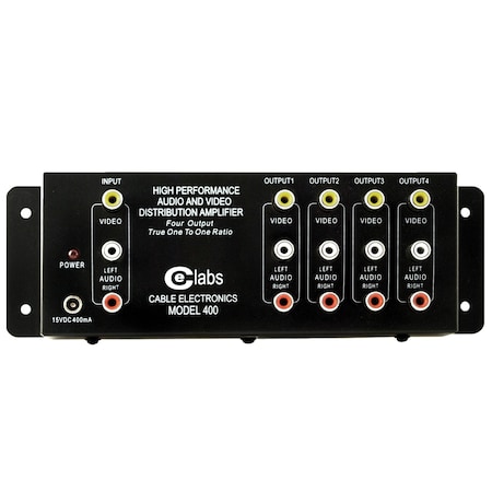 Ce Labs Prograde Composite A/V 4-Output Distribution Amplifier AV 400